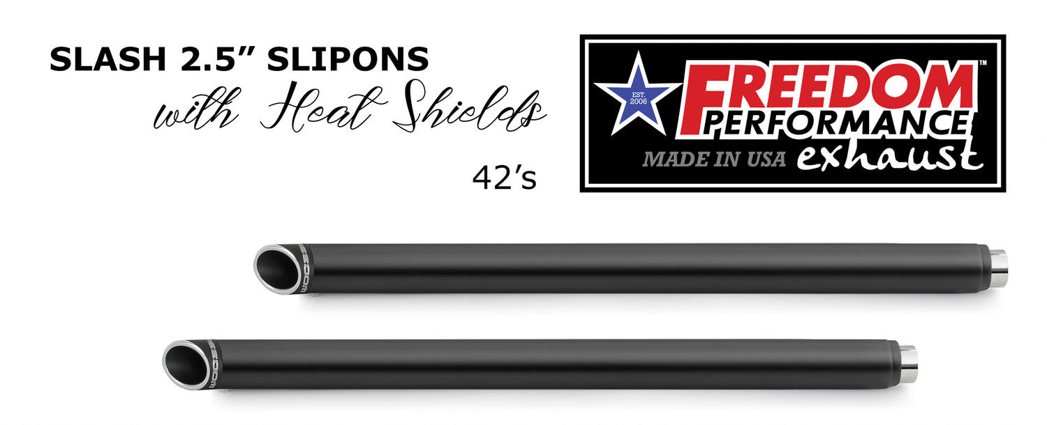 (BLOW OUT) HARLEY SOFTAIL 2.5" CLASSIC SLIP-ONS 1997-2017 *FITS FREEDOM HEADERS ONLY* (Copy)