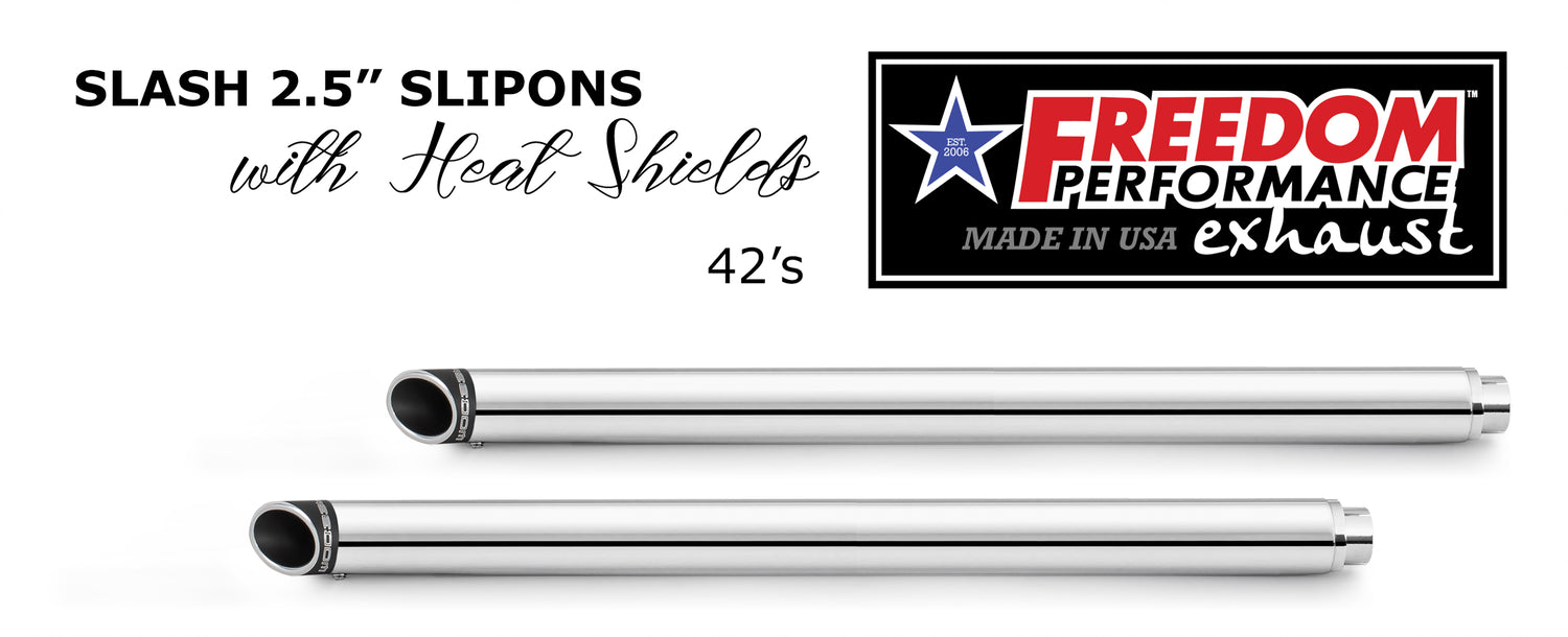 (BLOW OUT) HARLEY SOFTAIL 2.5" CLASSIC SLIP-ONS 1997-2017 *FITS FREEDOM HEADERS ONLY* (Copy)