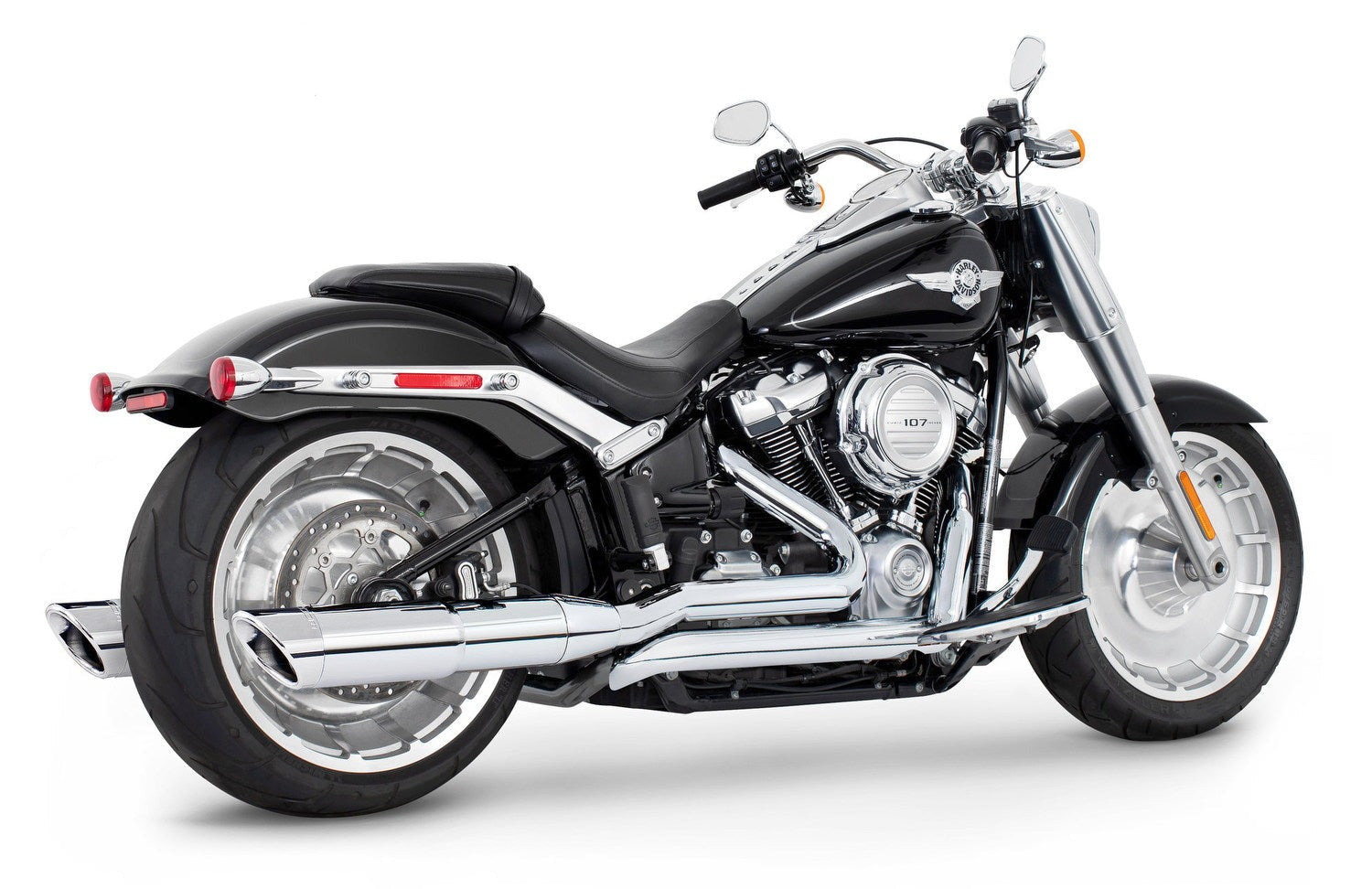 HARLEY SOFTAIL/M8 FAT BOY BREAKOUT ONLY 4.5” TWO-STEP TUCK & UNDER FULL SYSTEM 2018-PRESENT