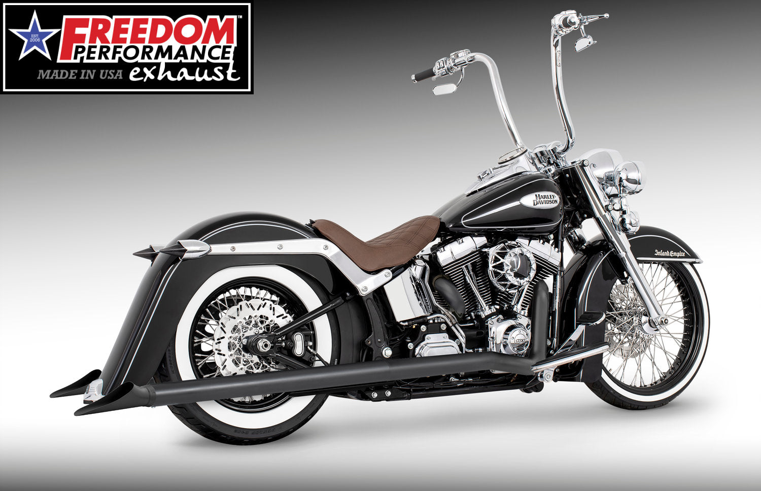 HARLEY SOFTAIL 2.5" CLASSIC TRUE-DUALS FULL SYSTEM Fits 1986-2006 or 2007-2017