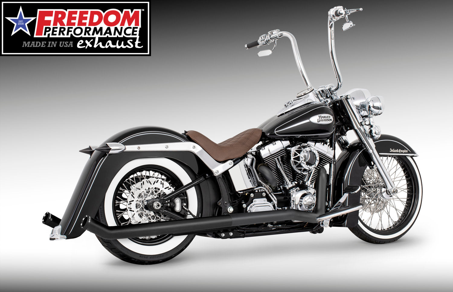 HARLEY SOFTAIL 2.5" CLASSIC TRUE-DUALS FULL SYSTEM Fits 1986-2006 or 2007-2017