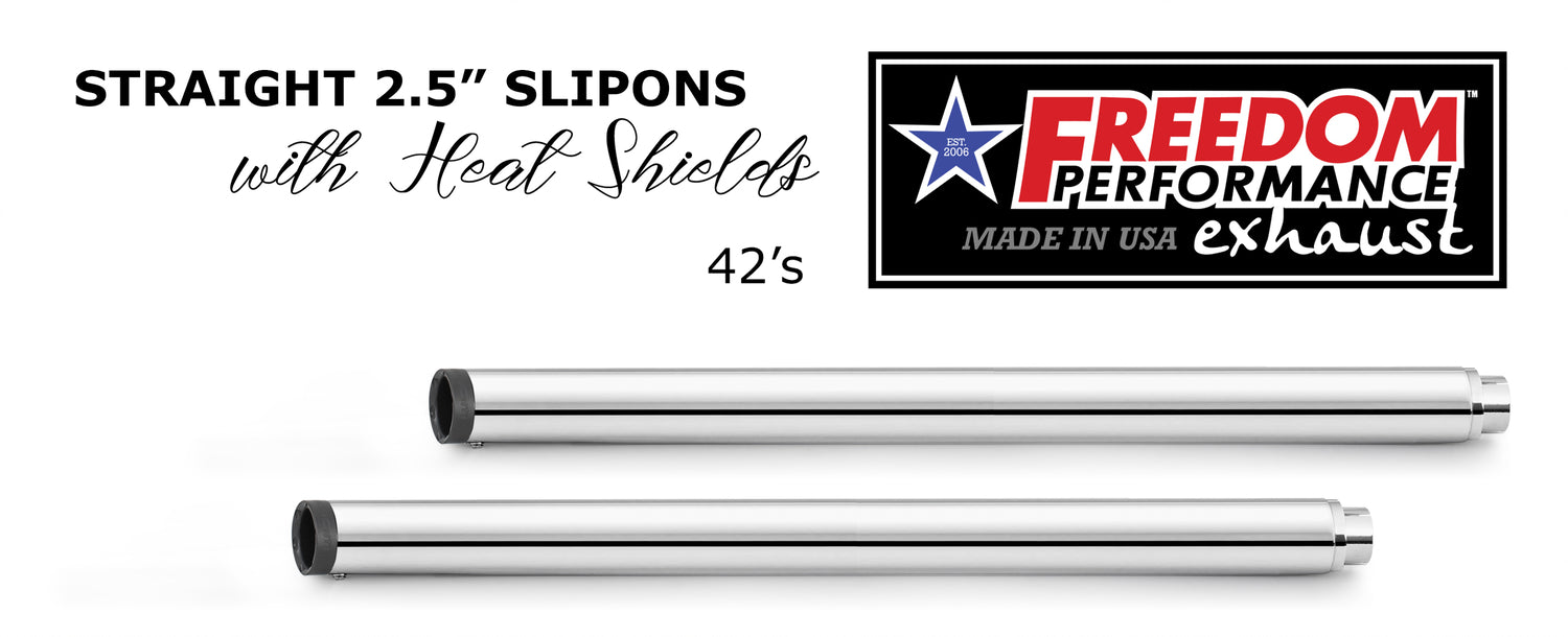 (BLOW OUT) HARLEY SOFTAIL 2.5" CLASSIC SLIP-ONS 1997-2017 *FITS FREEDOM HEADERS ONLY* (Copy)