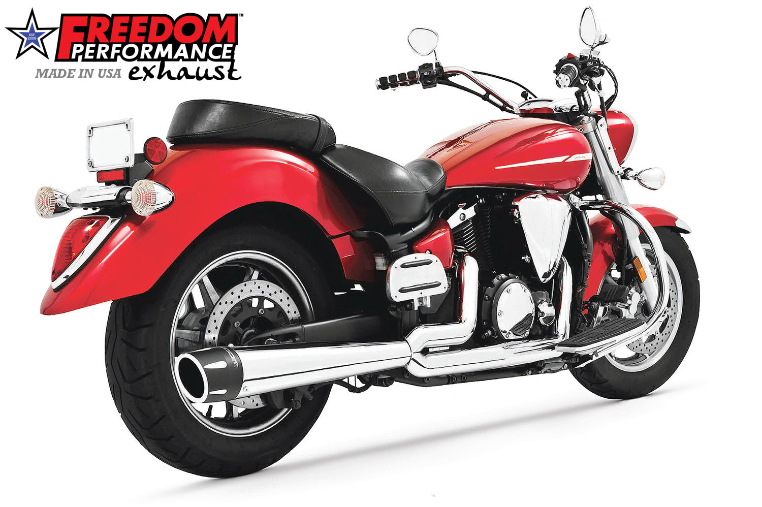 YAMAHA V-STAR 1300 COMBAT FLUTED 2-INTO-1 2007-2020