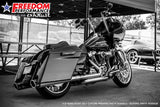 HARLEY TOURING/TRIKE AMERICAN OUTLAW & COMBAT FLUTED 4.5" MEGAPHONE SLIP-ONS (SPECIAL ORDER)
