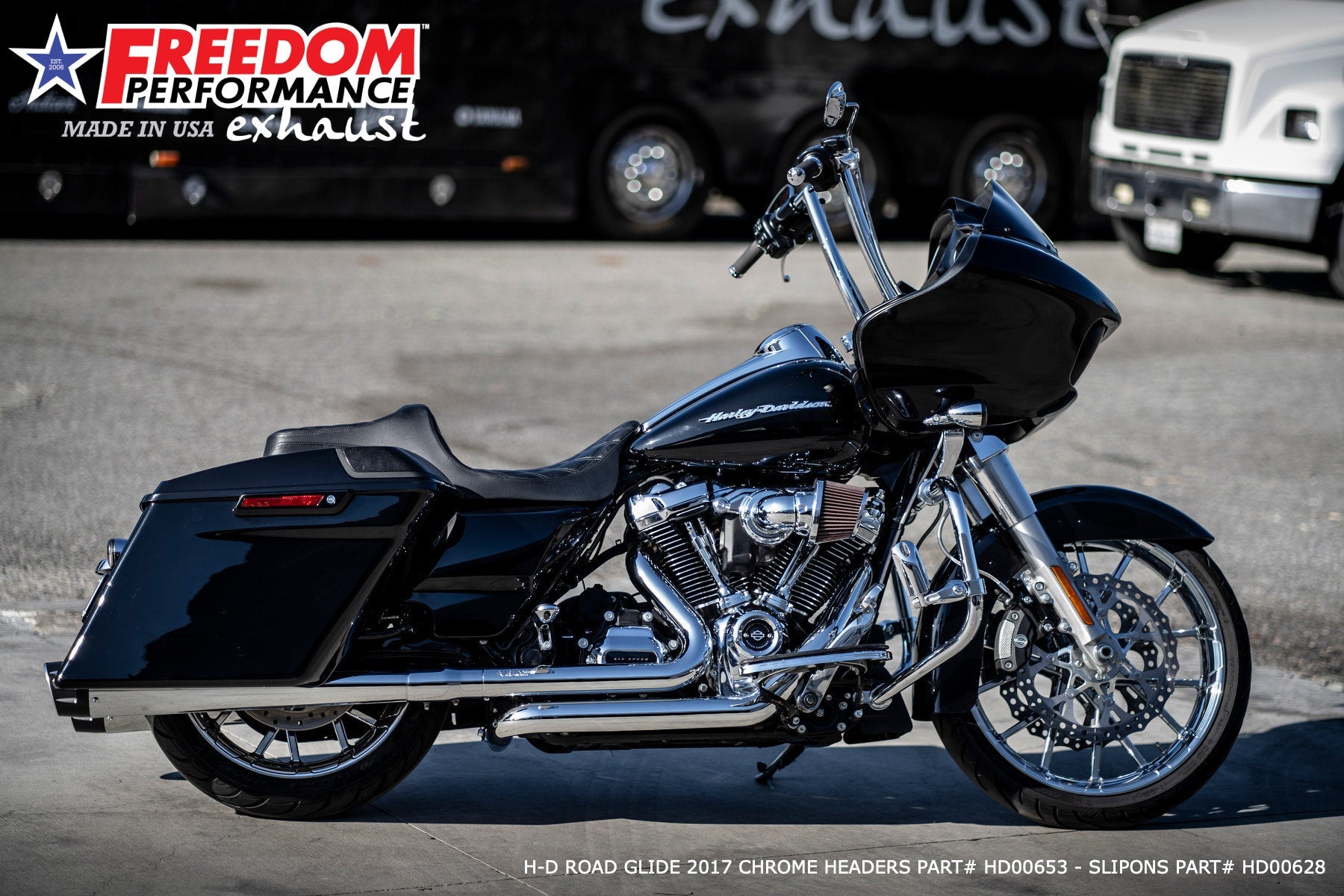 HARLEY TOURING AMERICAN OUTLAW & COMBAT FLUTED 4.5" MEGAPHONE SLIP-ONS BUNDLE 1995-PRESENT