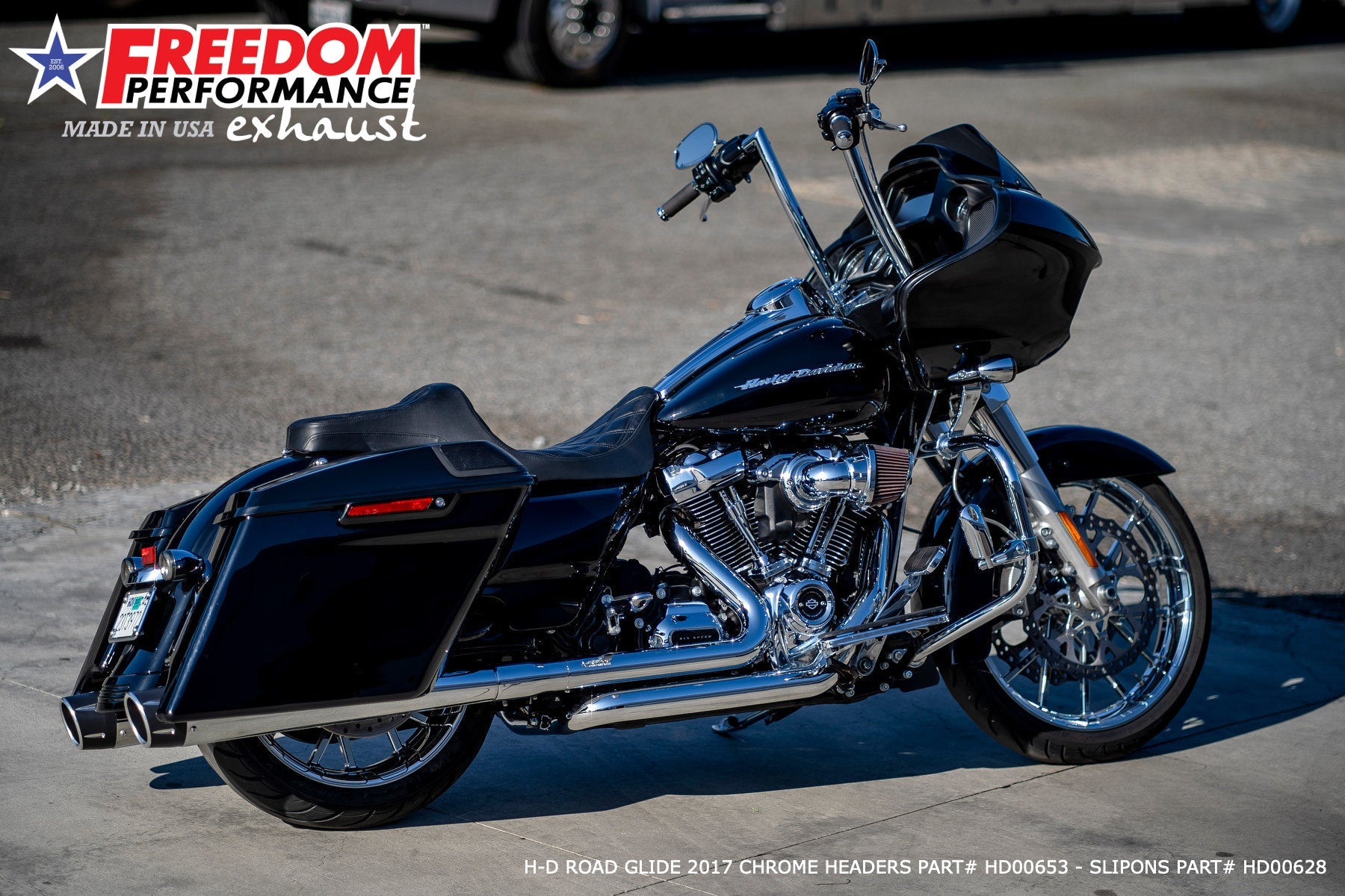 HARLEY TOURING AMERICAN OUTLAW & COMBAT FLUTED 4.5" MEGAPHONE SLIP-ONS BUNDLE 1995-PRESENT