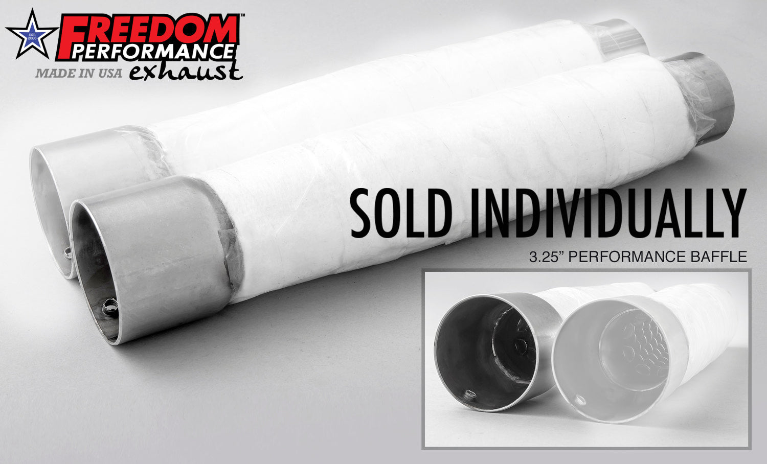 FPE 3.25" SLIP-ONS SINGLE BAFFLE (SPECIAL ORDER)