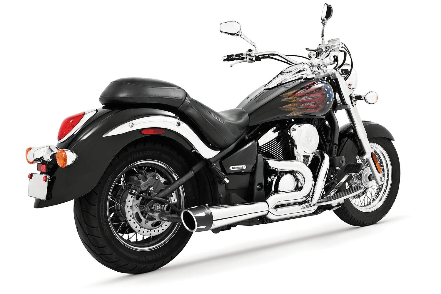 KAWASAKI VULCAN 900 COMBAT FLUTED 2-INTO-1 2006-2020
