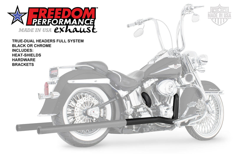 HARLEY SOFTAIL CLASSIC TRUE-DUAL HEADERS ONLY (SPECIAL ORDER)