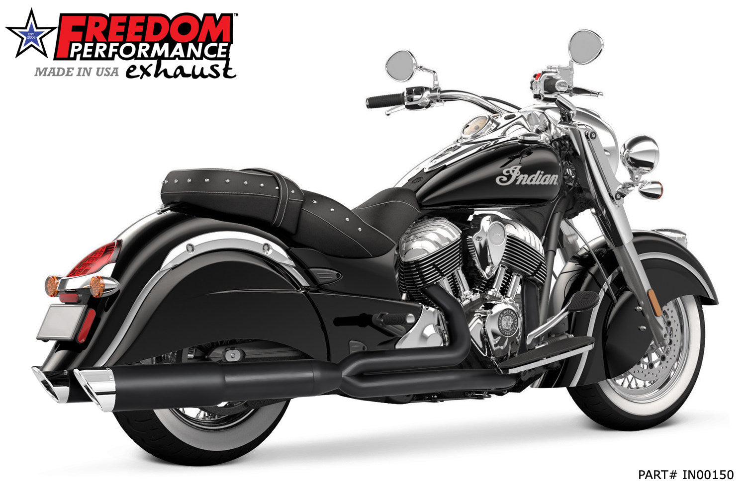 INDIAN VINTAGE/CLASSIC UNION 2-INTO-1 (RIGHT-SIDE ONLY) 2014-2020 PICTURE SHOWS LEFT GHOST PIPE SOLD SEPERATELY*