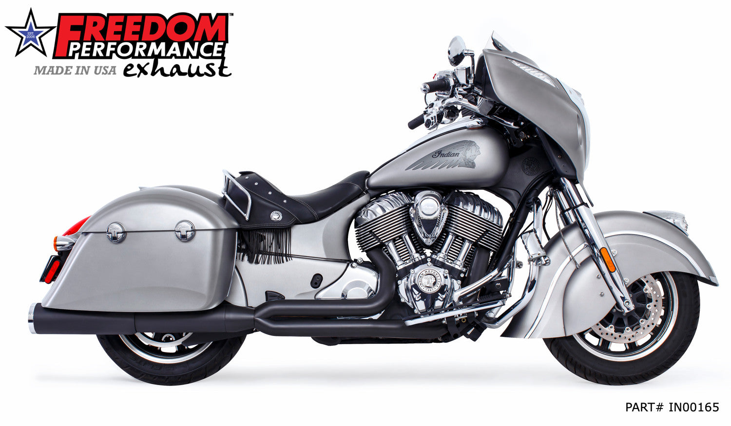 INDIAN CHIEFTAIN / ROADMASTER / SPRINGFIELD W/ HARD BAGS UNION 2-INTO-1 "RIGHT-SIDE ONLY" 2014-PRESENT (SPECIAL ORDER)