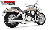 HONDA VTX1300 COMBAT FLUTED 2-INTO-1 2003 TO 2009 (SPECIAL ORDER)