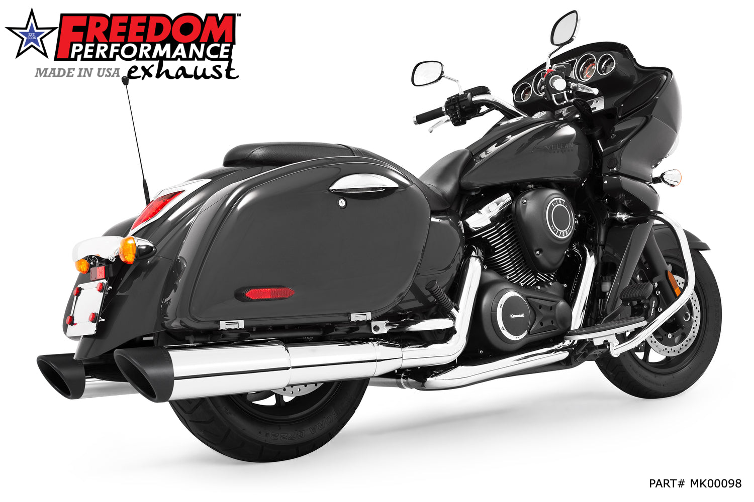 KAWASAKI VAQUERO 1700/NOMAD/VOYAGER 2-STEP 4.5" SLIP-ONS