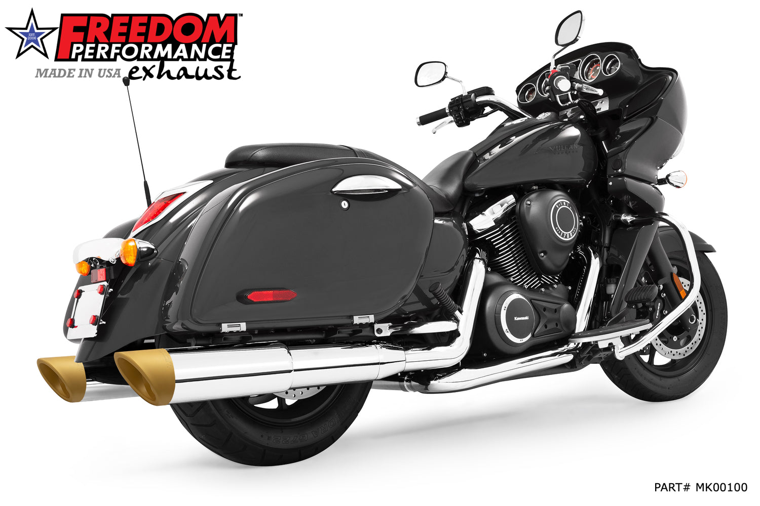 KAWASAKI VAQUERO 1700/NOMAD/VOYAGER 2-STEP 4.5" SLIP-ONS
