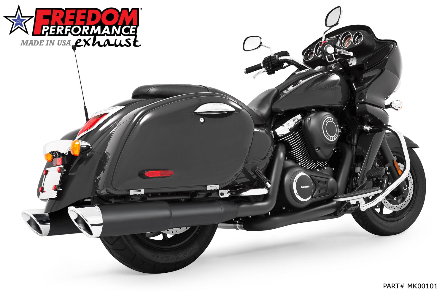 KAWASAKI VAQUERO 1700/NOMAD/VOYAGER 2-STEP 4.5" SLIP-ONS