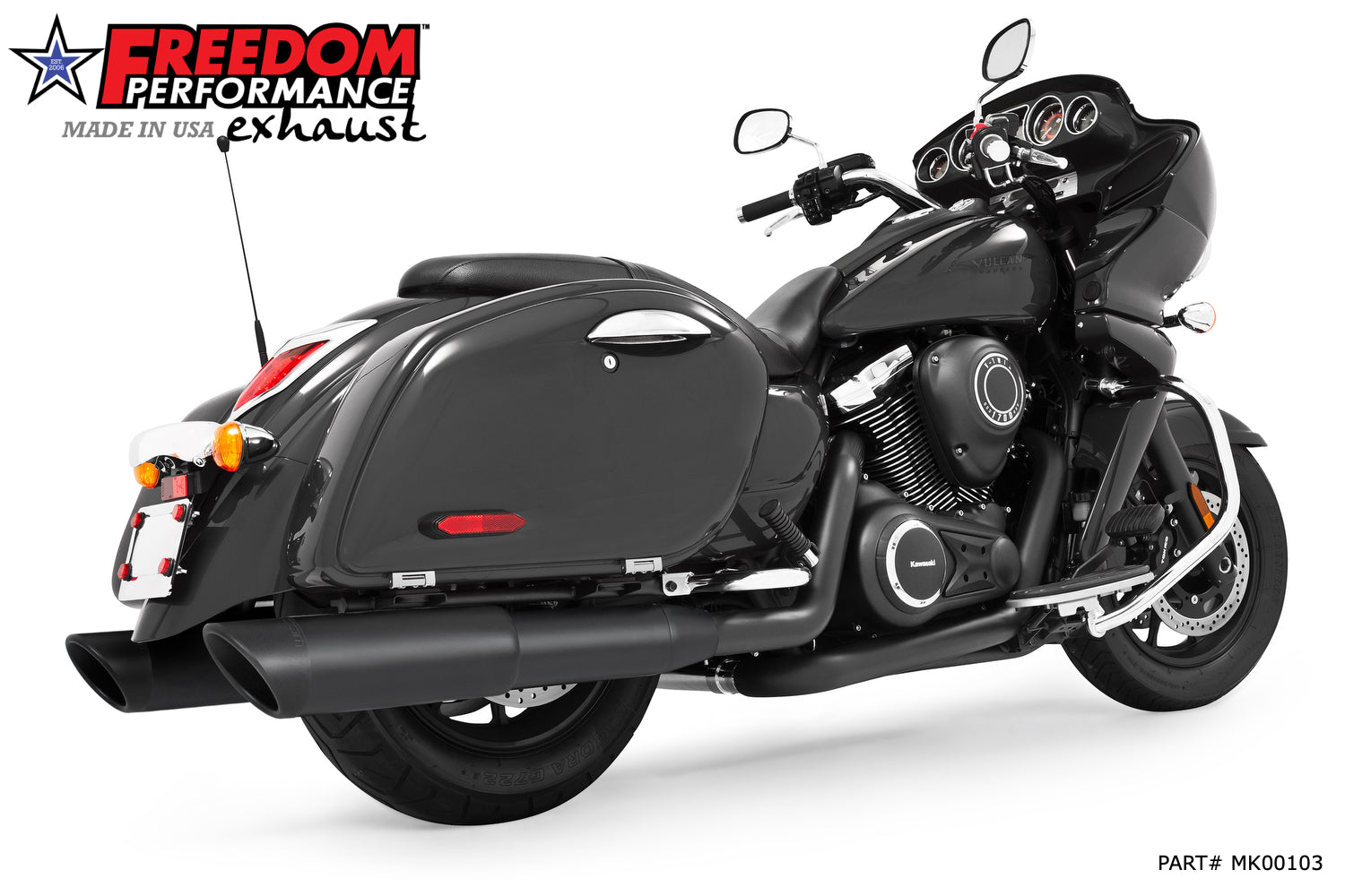KAWASAKI VAQUERO 1700/NOMAD/VOYAGER 2-STEP 4.5" SLIP-ONS