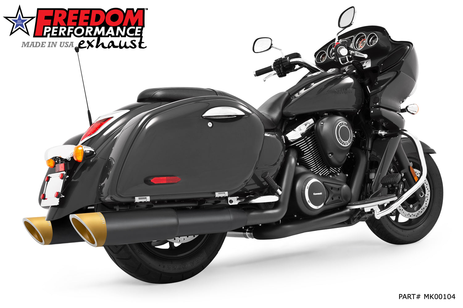 KAWASAKI VAQUERO 1700/NOMAD/VOYAGER 2-STEP 4.5" SLIP-ONS