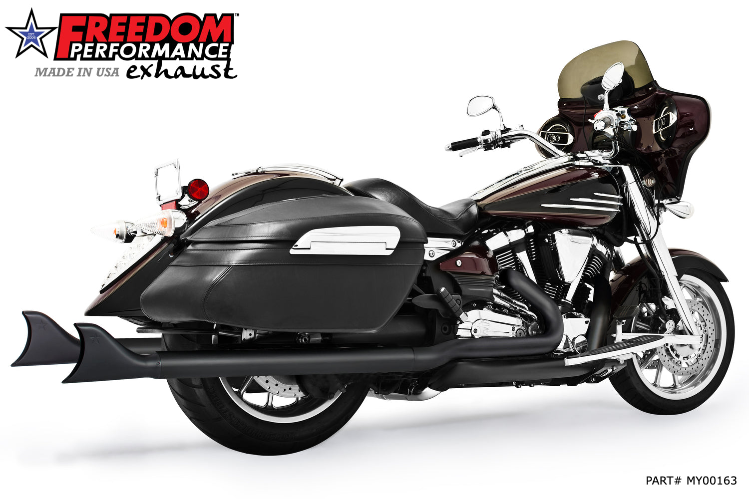 YAMAHA ROADLINER/ STRATOLINER/ RAIDER SHARKTAIL TRUE-DUAL COMPLETE SYSTEM (