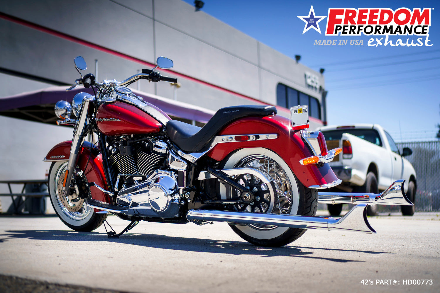 HARLEY M8 SOFTAIL 2.5" TUCK & UNDER TRUE DUALS FULL SYSTEM 2018-PRESENT BUNDLE *NOT FOR WIDE TIRE BIKES