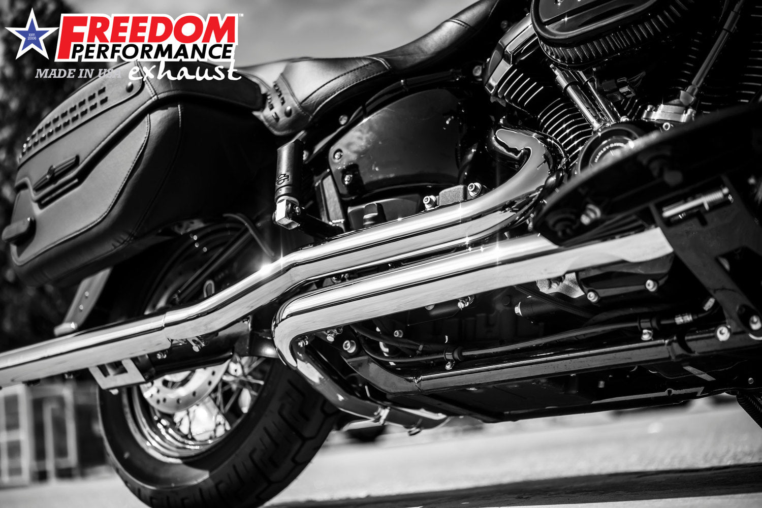 HARLEY M8 SOFTAIL 2.5" TUCK & UNDER TRUE DUALS FULL SYSTEM 2018-PRESENT BUNDLE *NOT FOR WIDE TIRE BIKES