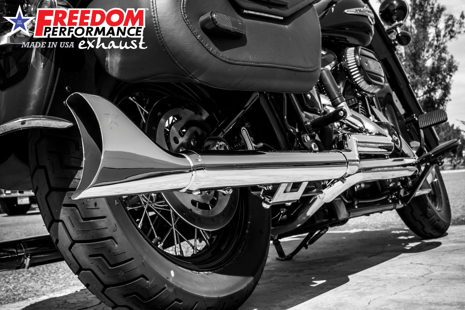 HARLEY M8 SOFTAIL 2.5" TUCK & UNDER TRUE DUALS FULL SYSTEM 2018-PRESENT BUNDLE *NOT FOR WIDE TIRE BIKES