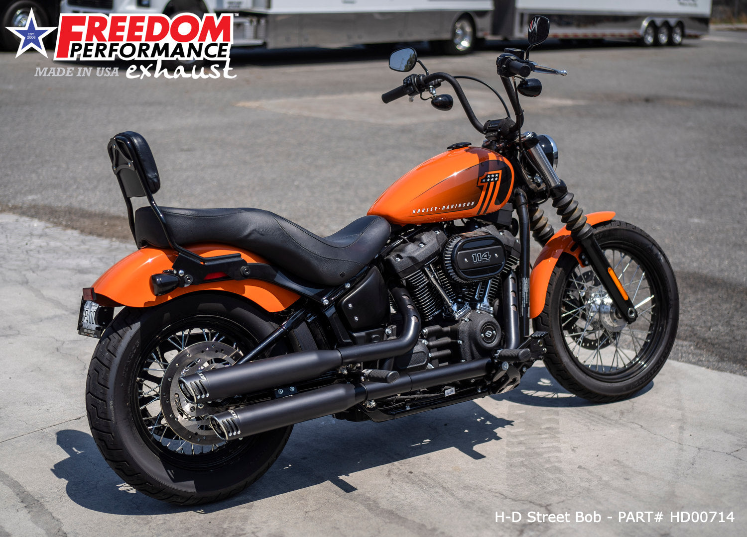HARLEY SOFTAIL/M8 WIDE TIRE STANDARD, LOW RIDER, SLIM, FAT BOY, BREAKOUT & STREET BOB 3.25" SLIP-ONS