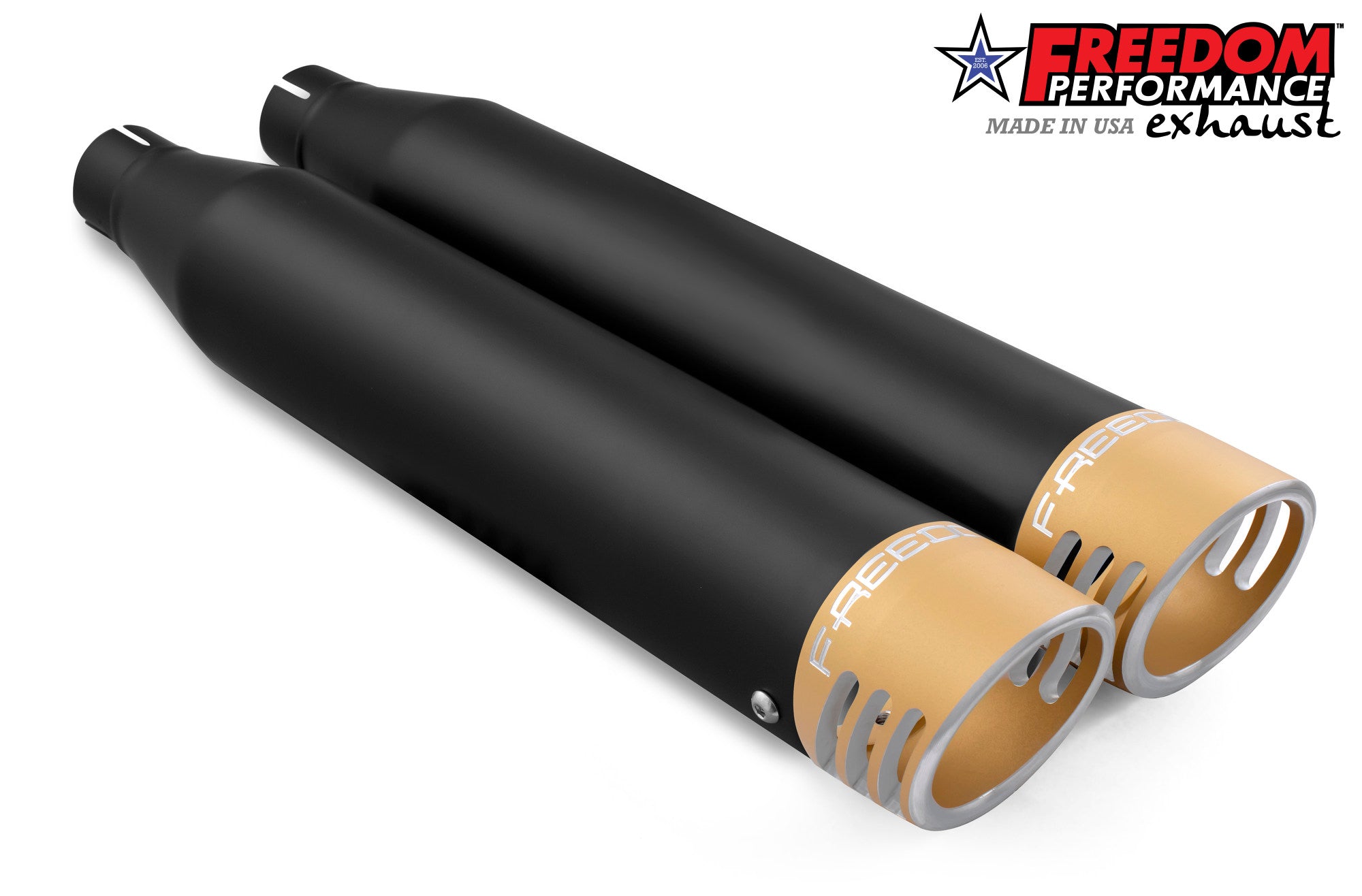 HARLEY SOFTAIL/M8 WIDE TIRE STANDARD, LOW RIDER, SLIM, FAT BOY, BREAKOUT & STREET BOB 3.25" SLIP-ONS