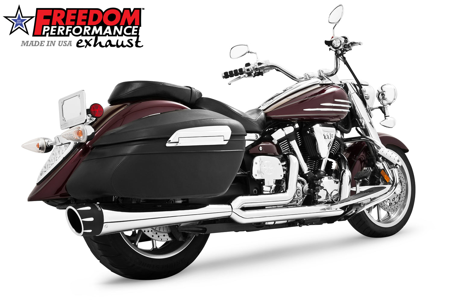 YAMAHA ROADLINER/STRATOLINER COMBAT FLUTED 2-INTO-1 2006-2014
