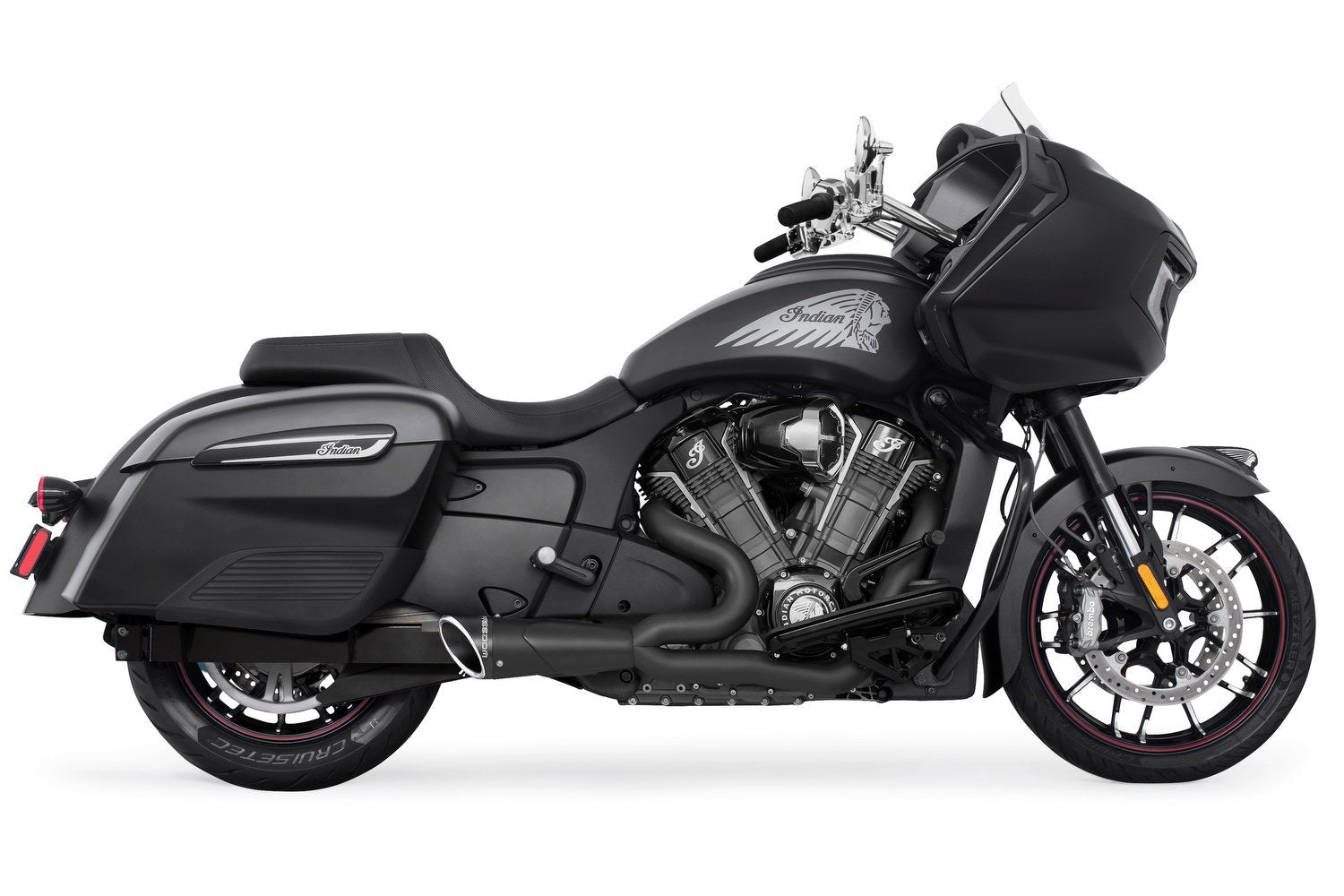 INDIAN CHALLENGER/PURSUIT/ELITE 2-INTO-1 SHORTY FULL SYSTEM BUNDLE
