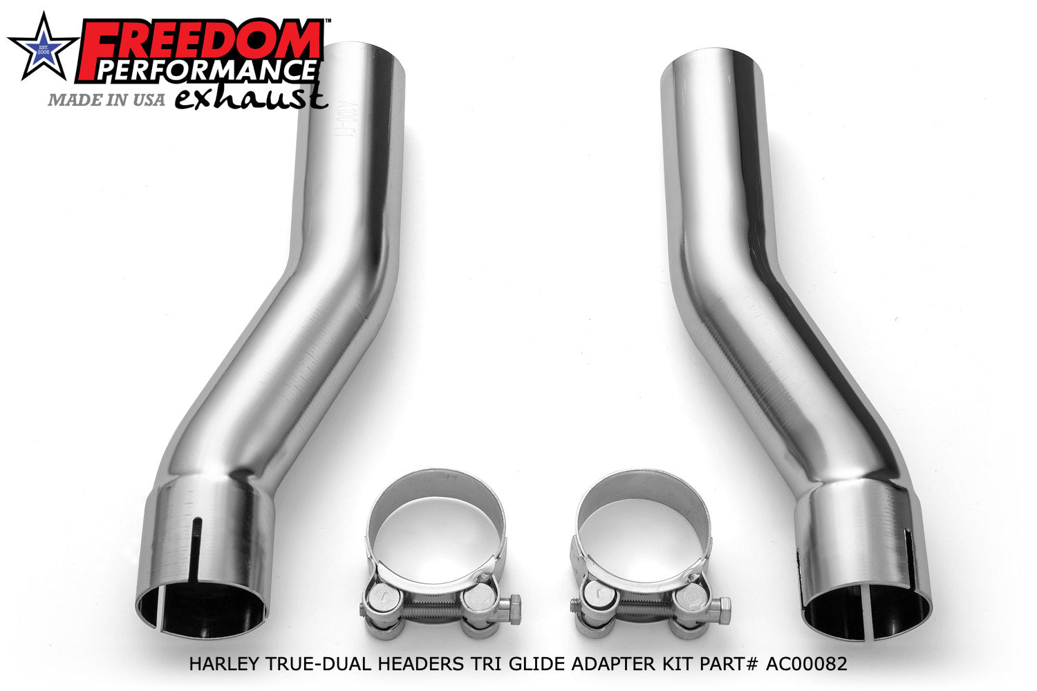 HARLEY FREE WHEELER RIGHT SIDE TUCK & UNDER & CLASSIC TRUE-DUAL HEADERS BUNDLE