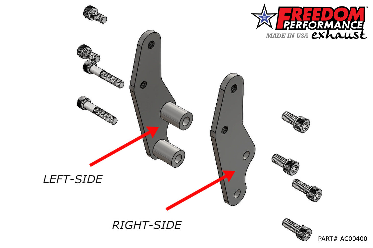 thumbnail image 2 of TCMT Passenger Foot Pegs Mount Bracket For Indian Scout & Bobber 2015-2024 – Aluminum/Rubber, Gray/Black 2 of 4