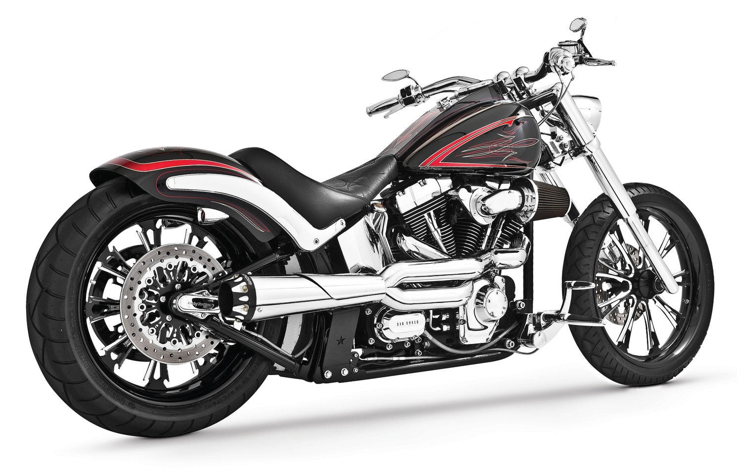HARLEY SOFTAIL 2-INTO-1 "HIGH" AMERICAN OUTLAW