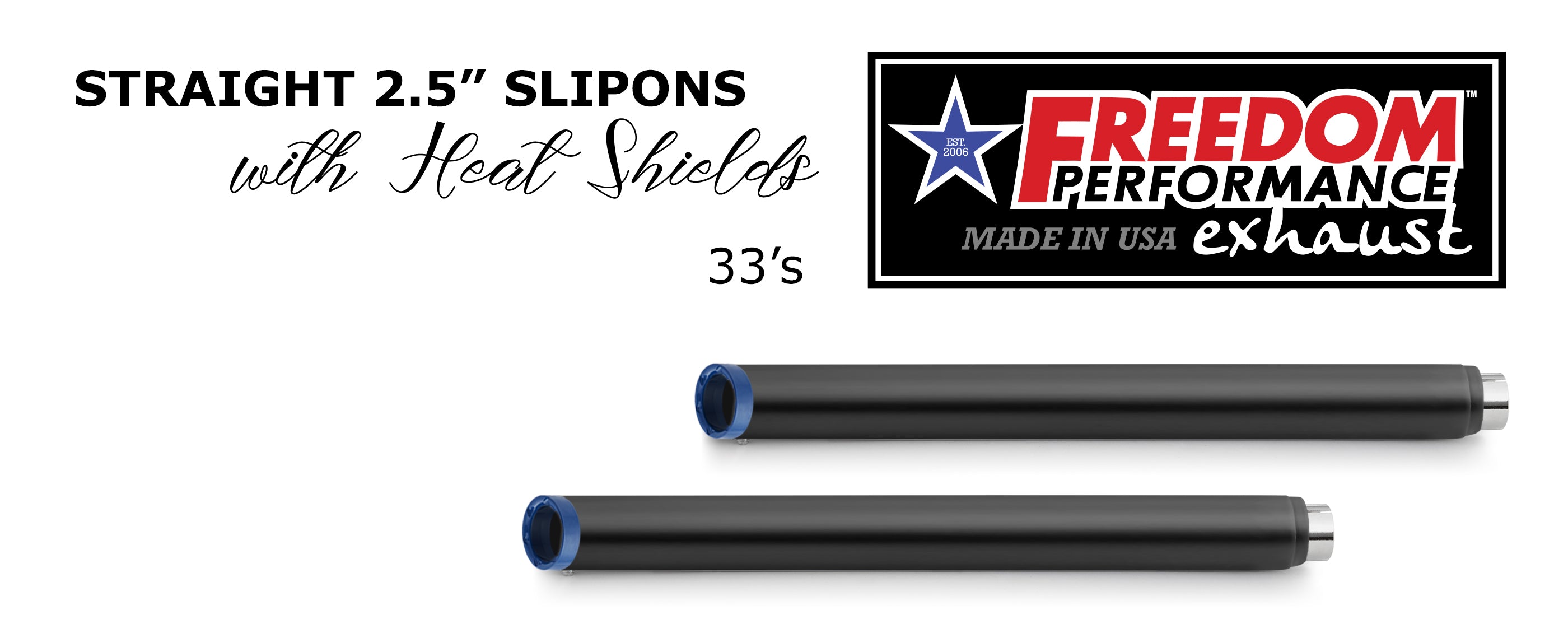 HARLEY TOURING SLASH/STRAIGHT 2.5" SLIP-ONS *CHECK DESCRIPTION FOR YEAR FITMENTS*