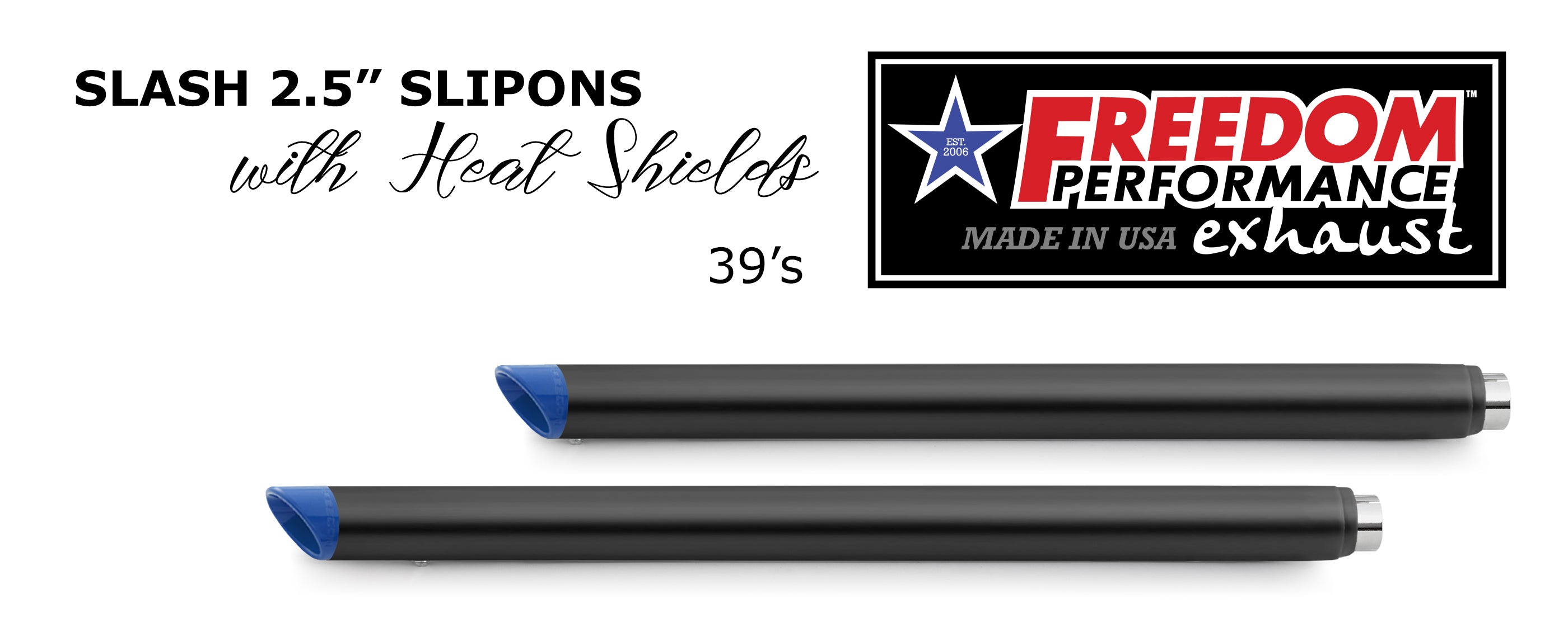 HARLEY TOURING SLASH/STRAIGHT 2.5" SLIP-ONS *CHECK DESCRIPTION FOR YEAR FITMENTS*