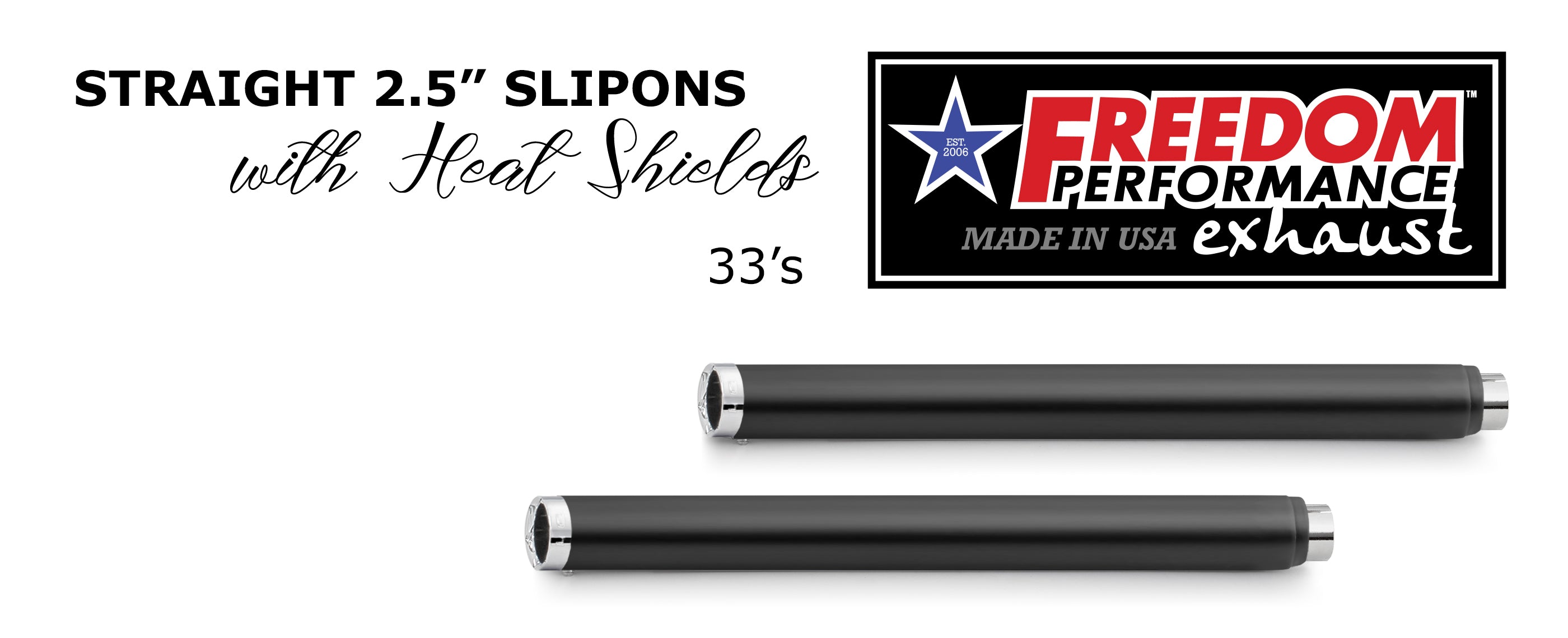 HARLEY TOURING SLASH/STRAIGHT 2.5" SLIP-ONS *CHECK DESCRIPTION FOR YEAR FITMENTS*