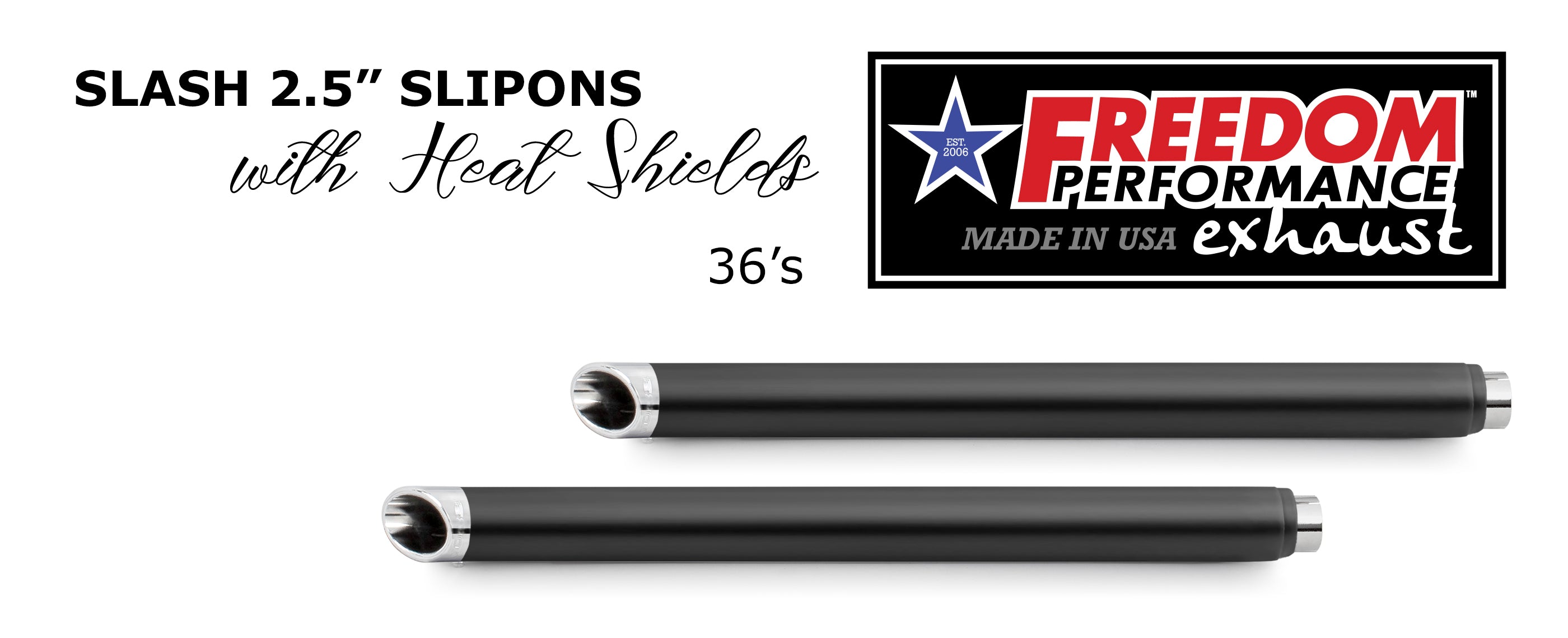 HARLEY TOURING SLASH/STRAIGHT 2.5" SLIP-ONS *CHECK DESCRIPTION FOR YEAR FITMENTS*