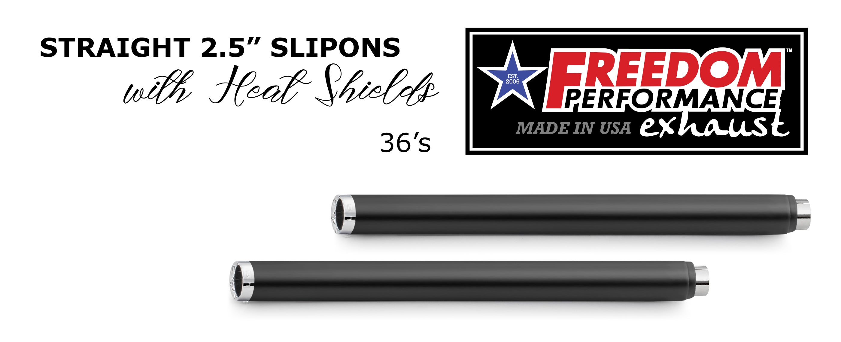 HARLEY TOURING SLASH/STRAIGHT 2.5" SLIP-ONS *CHECK DESCRIPTION FOR YEAR FITMENTS*