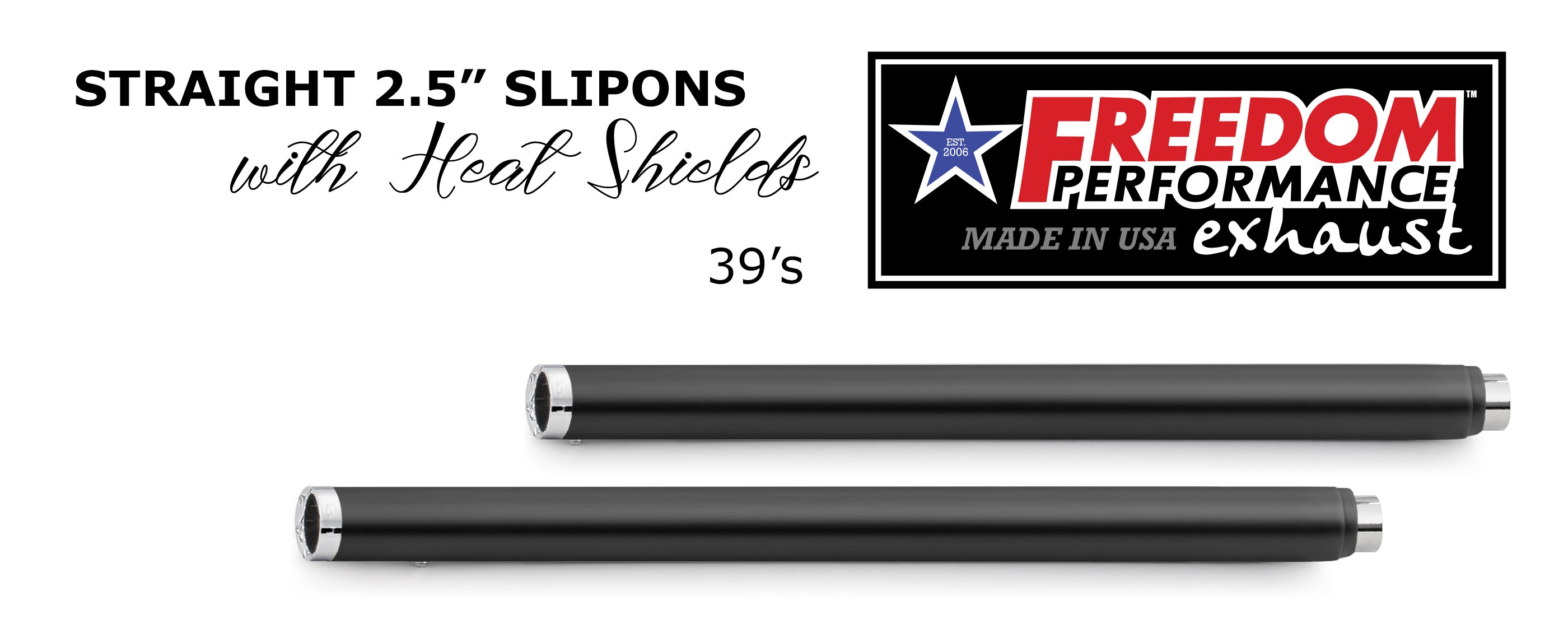 HARLEY TOURING SLASH/STRAIGHT 2.5" SLIP-ONS *CHECK DESCRIPTION FOR YEAR FITMENTS*