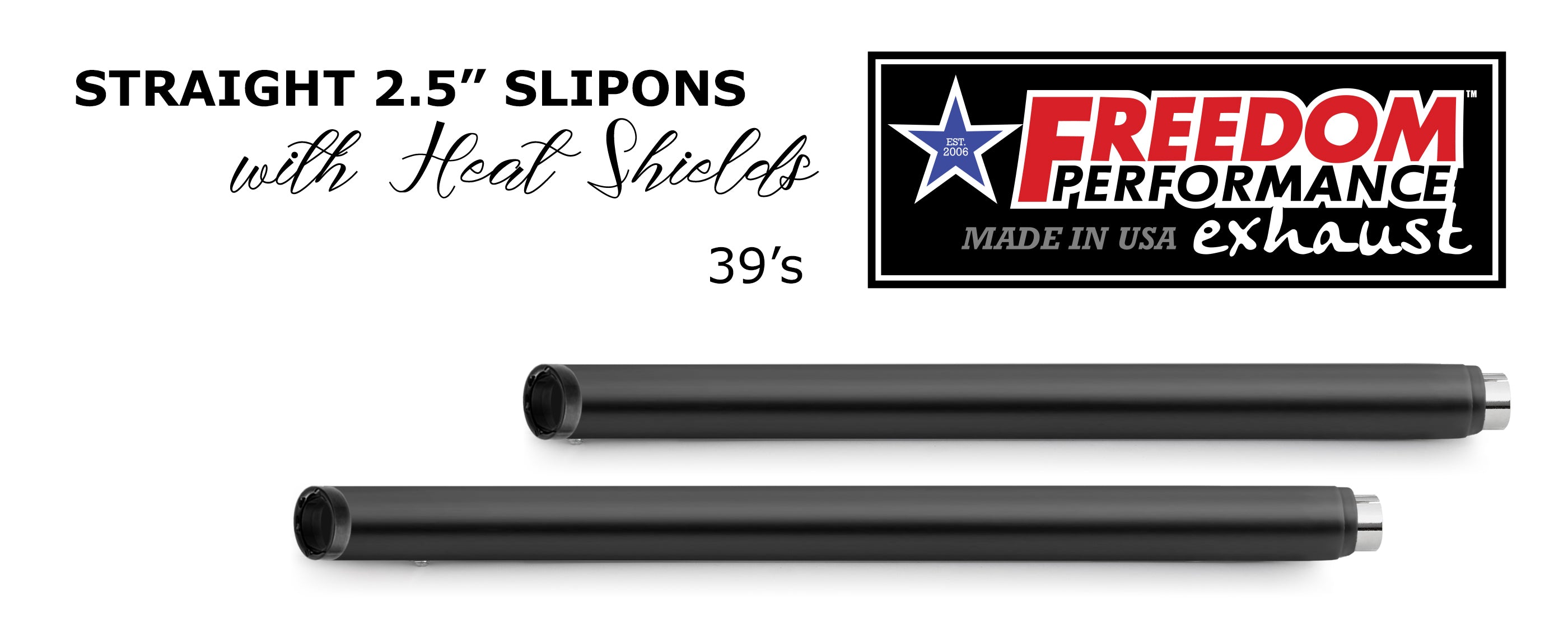 HARLEY TOURING SLASH/STRAIGHT 2.5" SLIP-ONS *CHECK DESCRIPTION FOR YEAR FITMENTS*