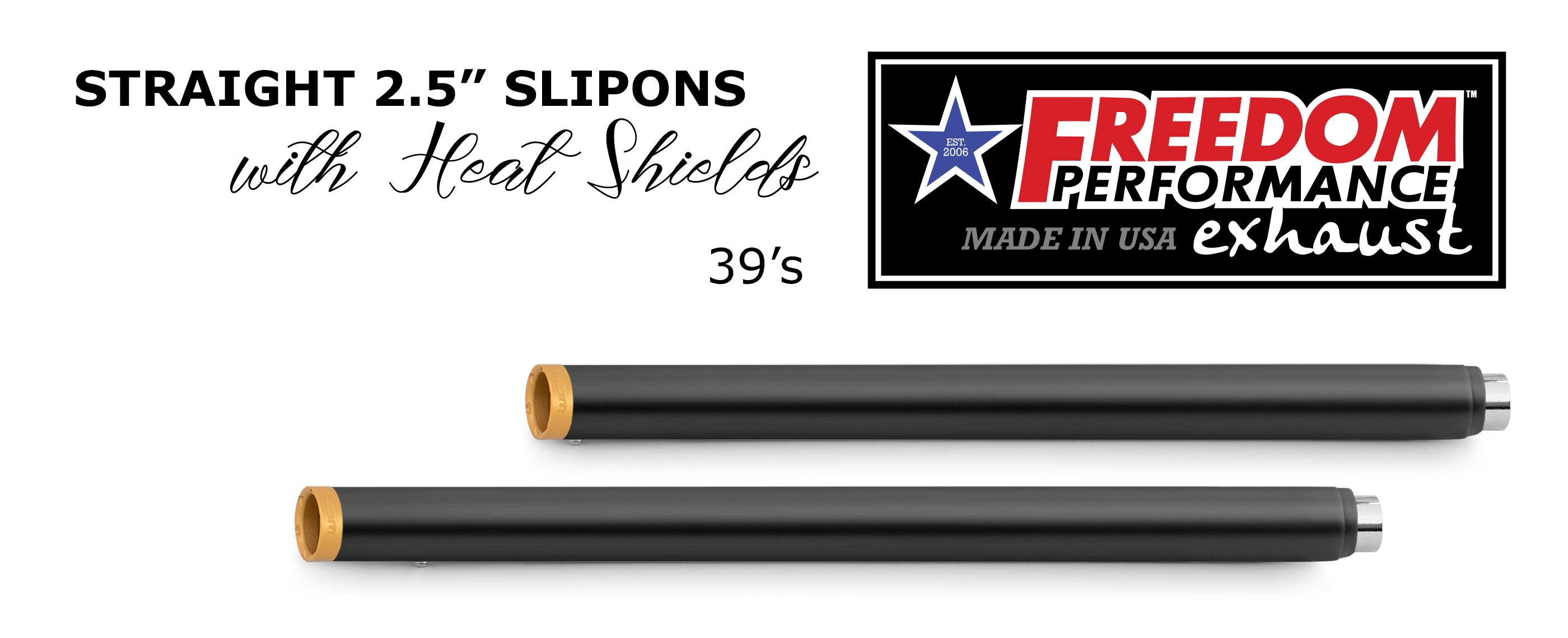 HARLEY TOURING SLASH/STRAIGHT 2.5" SLIP-ONS *CHECK DESCRIPTION FOR YEAR FITMENTS*