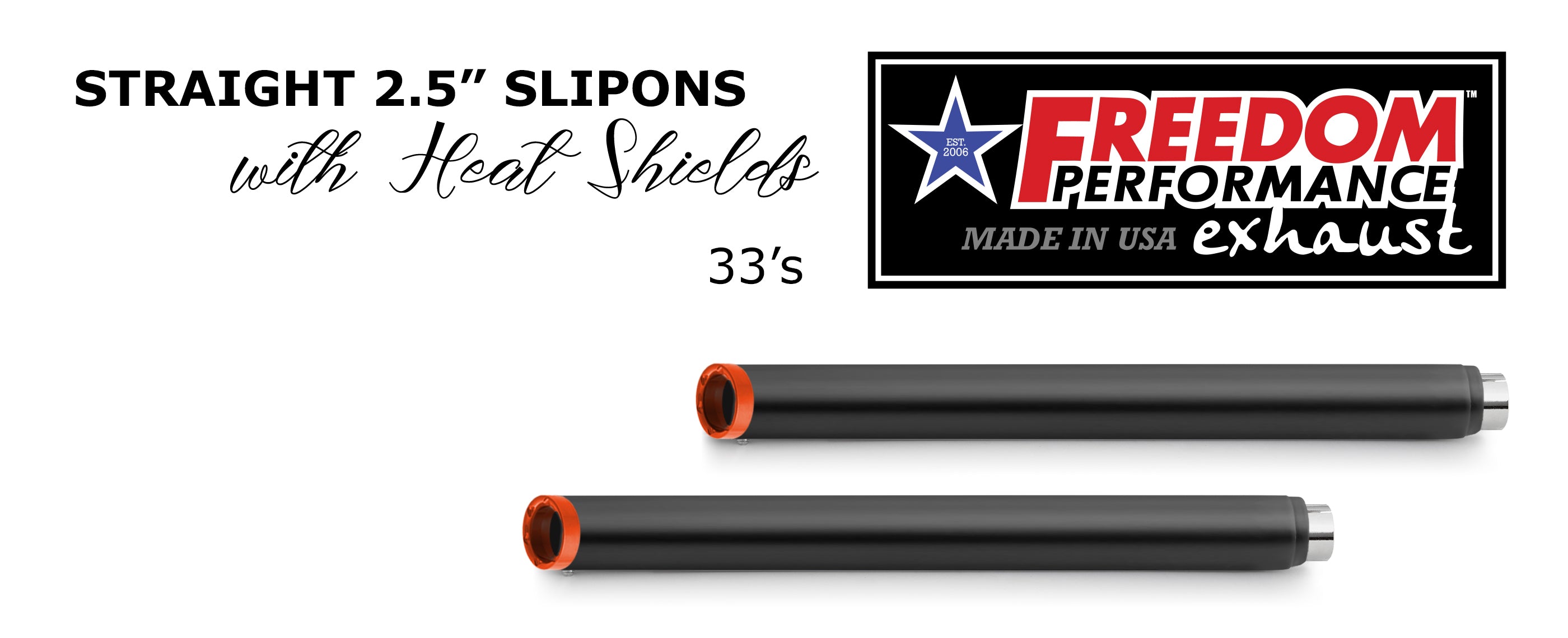 HARLEY TOURING SLASH/STRAIGHT 2.5" SLIP-ONS *CHECK DESCRIPTION FOR YEAR FITMENTS*