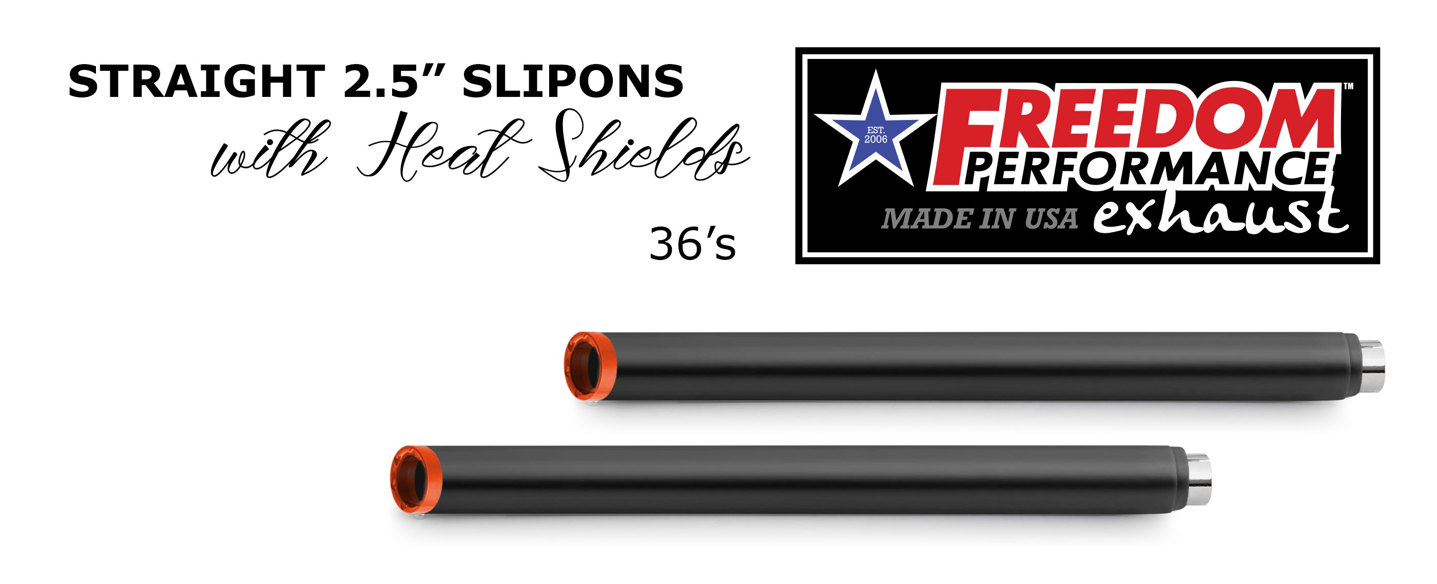 HARLEY TOURING SLASH/STRAIGHT 2.5" SLIP-ONS *CHECK DESCRIPTION FOR YEAR FITMENTS*