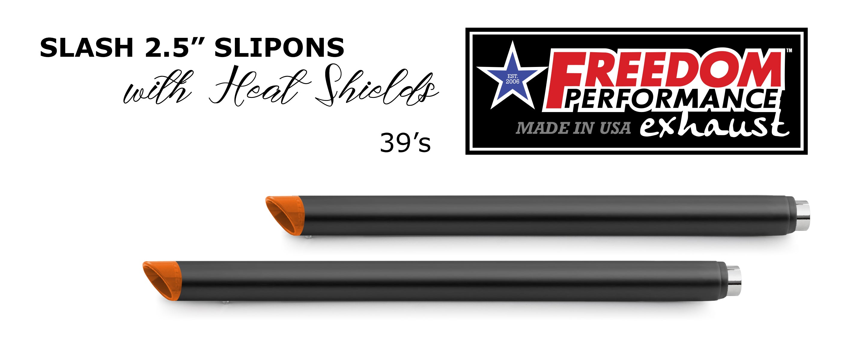 HARLEY TOURING SLASH/STRAIGHT 2.5" SLIP-ONS *CHECK DESCRIPTION FOR YEAR FITMENTS*