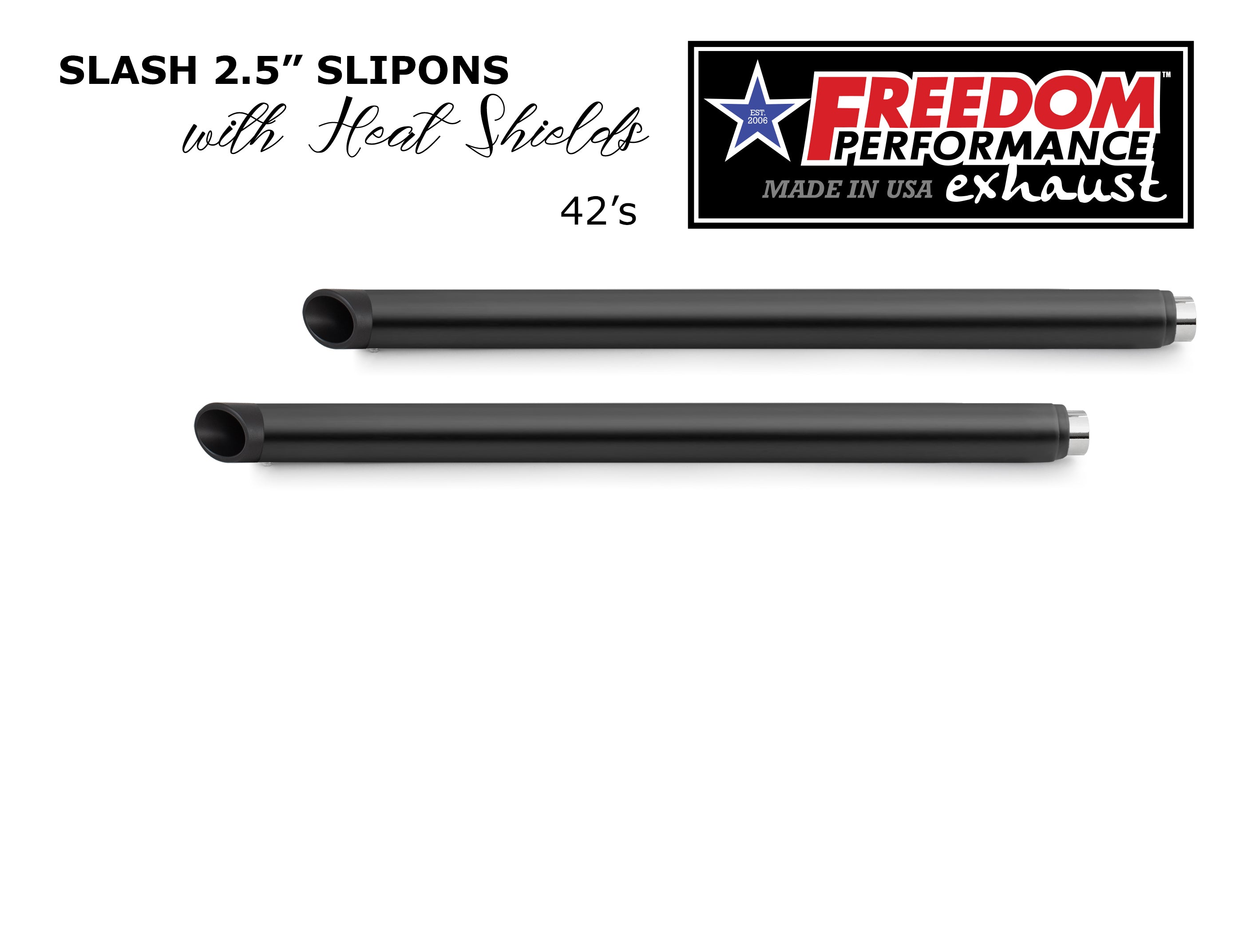 HARLEY TOURING SLASH/STRAIGHT 2.5" SLIP-ONS *CHECK DESCRIPTION FOR YEAR FITMENTS*