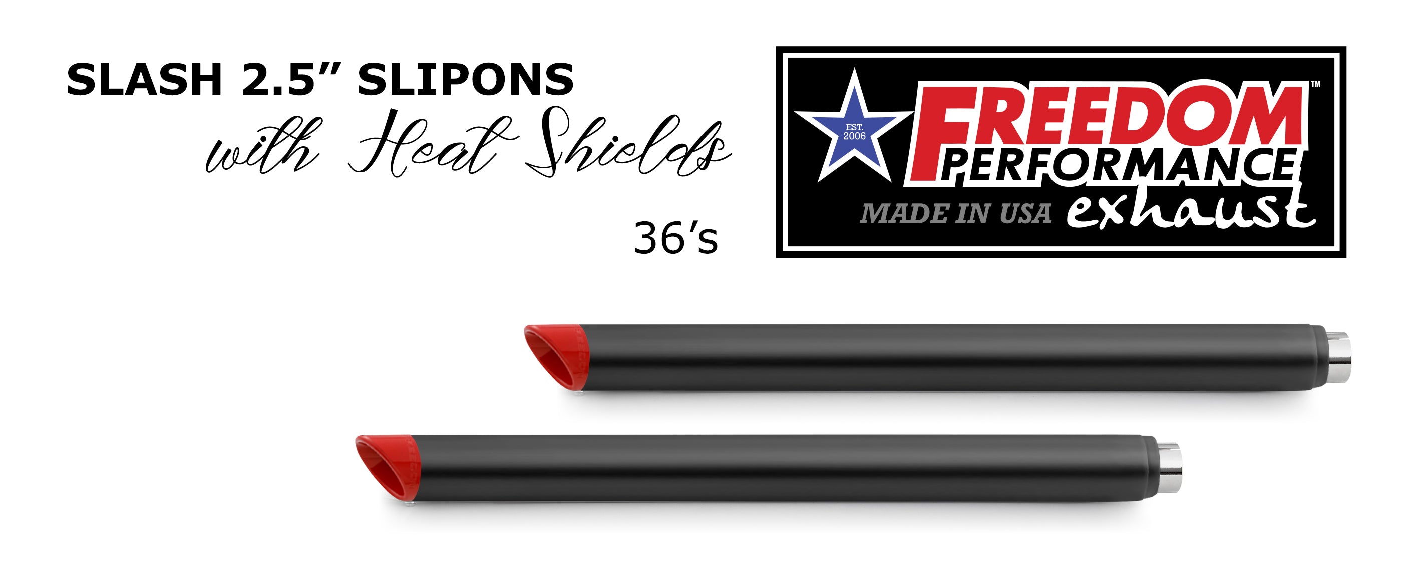 HARLEY TOURING SLASH/STRAIGHT 2.5" SLIP-ONS *CHECK DESCRIPTION FOR YEAR FITMENTS*