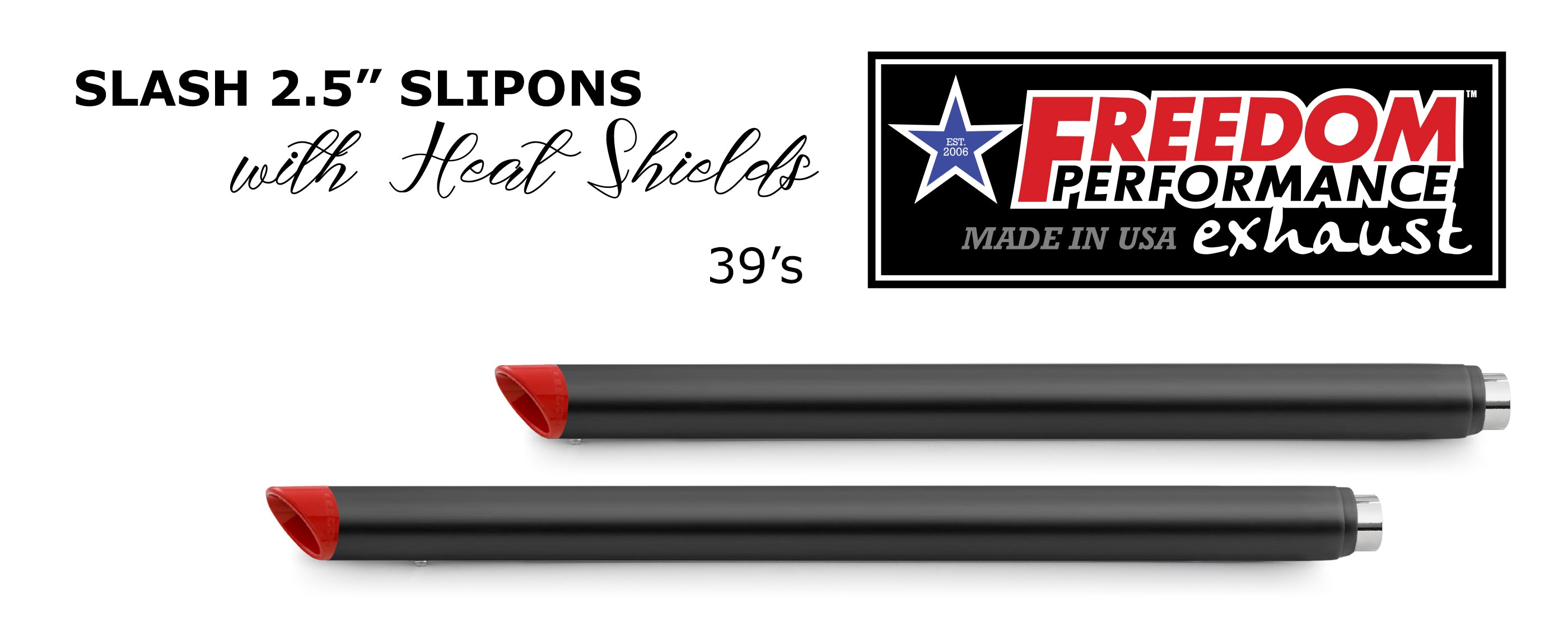 HARLEY TOURING SLASH/STRAIGHT 2.5" SLIP-ONS *CHECK DESCRIPTION FOR YEAR FITMENTS*