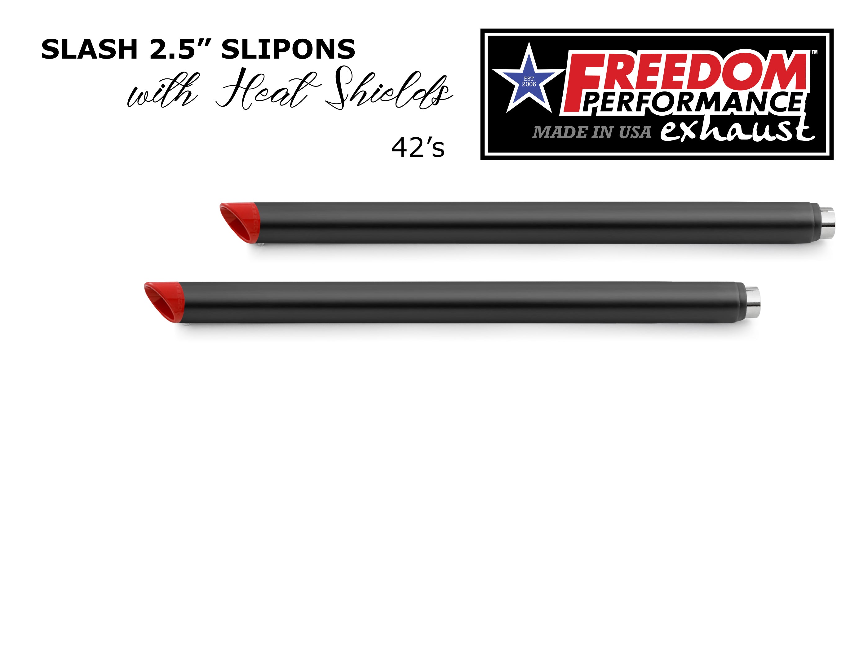 HARLEY TOURING SLASH/STRAIGHT 2.5" SLIP-ONS *CHECK DESCRIPTION FOR YEAR FITMENTS*