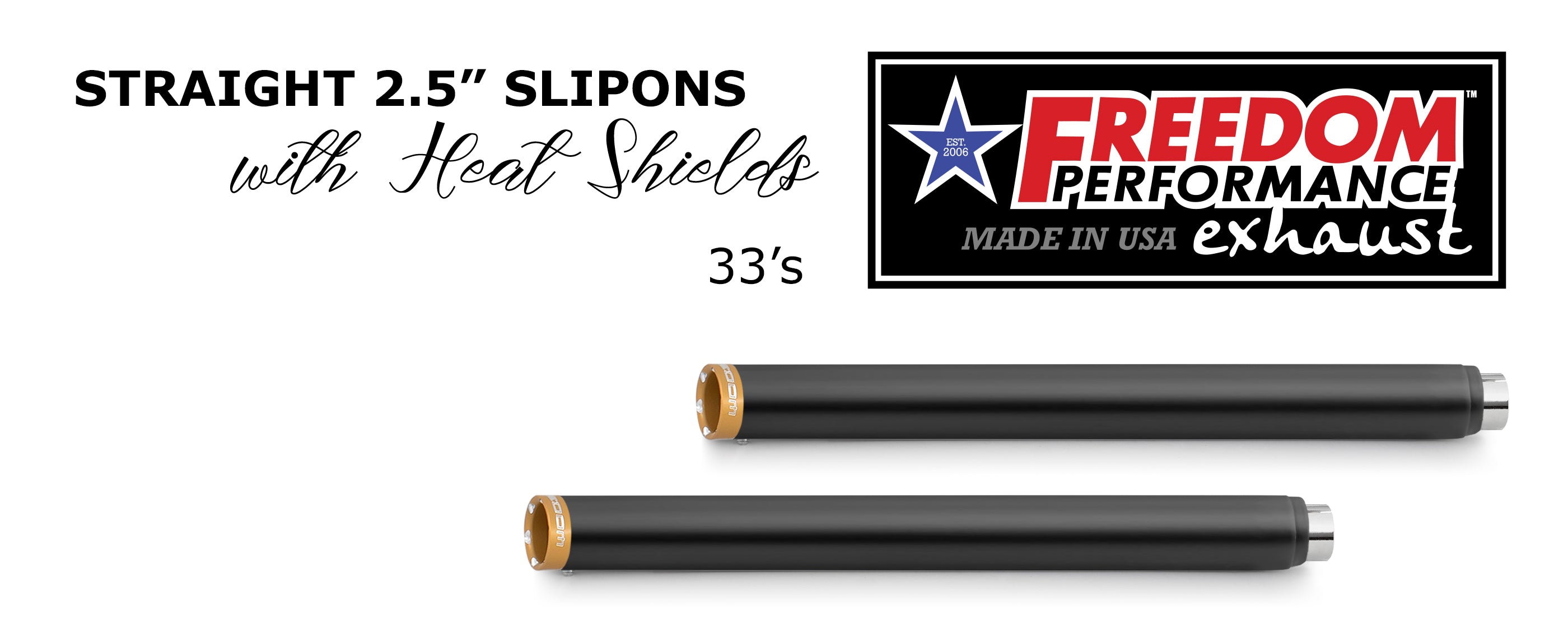 HARLEY TOURING SLASH/STRAIGHT 2.5" SLIP-ONS *CHECK DESCRIPTION FOR YEAR FITMENTS*