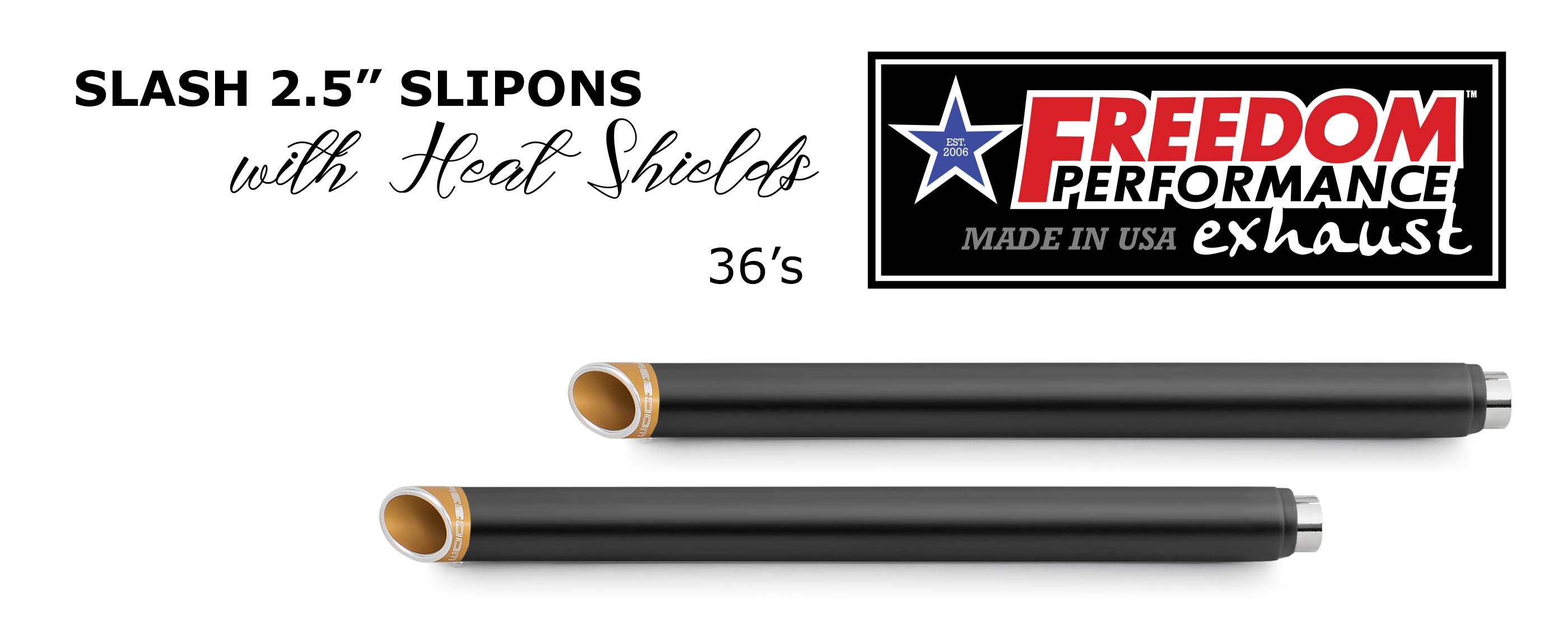 HARLEY TOURING SLASH/STRAIGHT 2.5" SLIP-ONS *CHECK DESCRIPTION FOR YEAR FITMENTS*