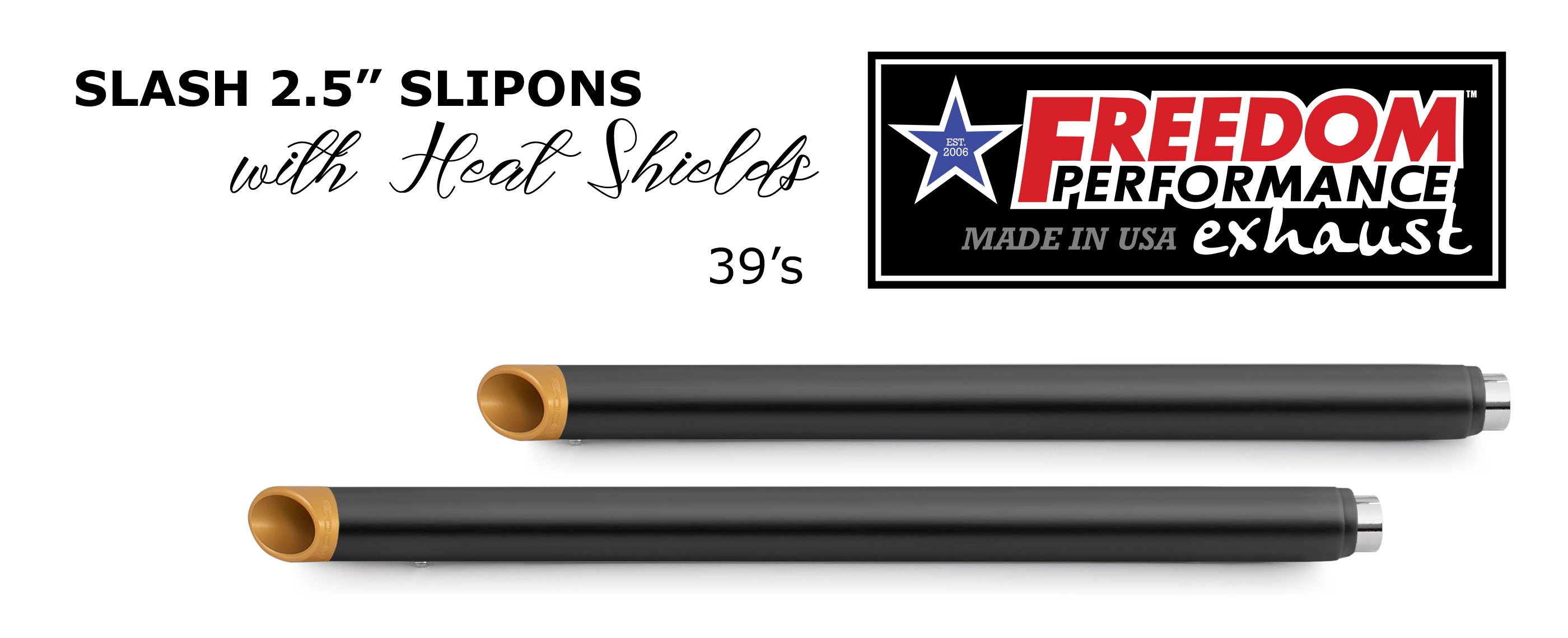 HARLEY TOURING SLASH/STRAIGHT 2.5" SLIP-ONS *CHECK DESCRIPTION FOR YEAR FITMENTS*